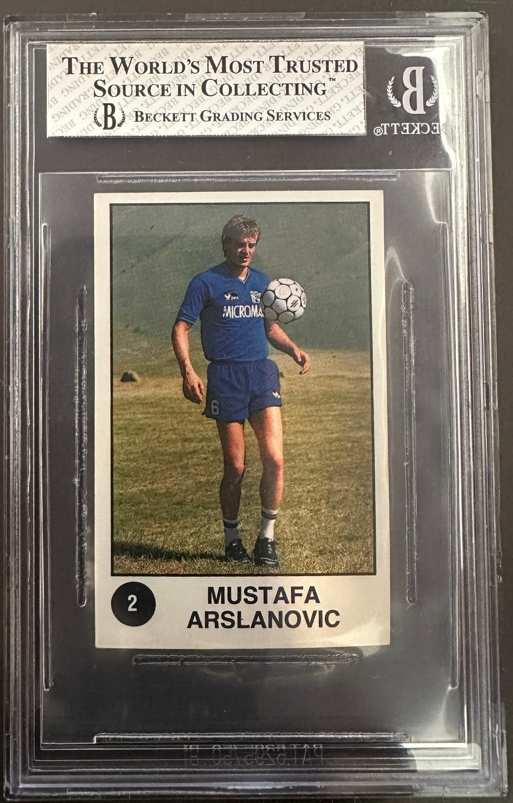 Magic Johnson/Mustafa Arslanovic 1988 Panini Supersport Beckett 7.5 Near Mint+