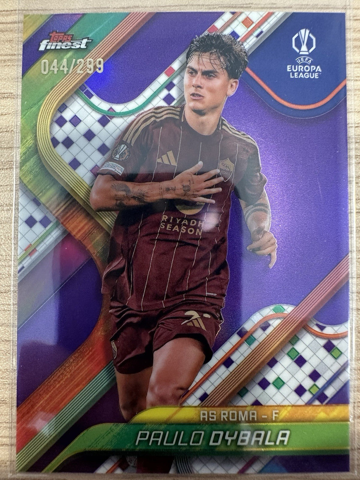 Paulo Dybala 44/299 Topps Finest UEL 2025