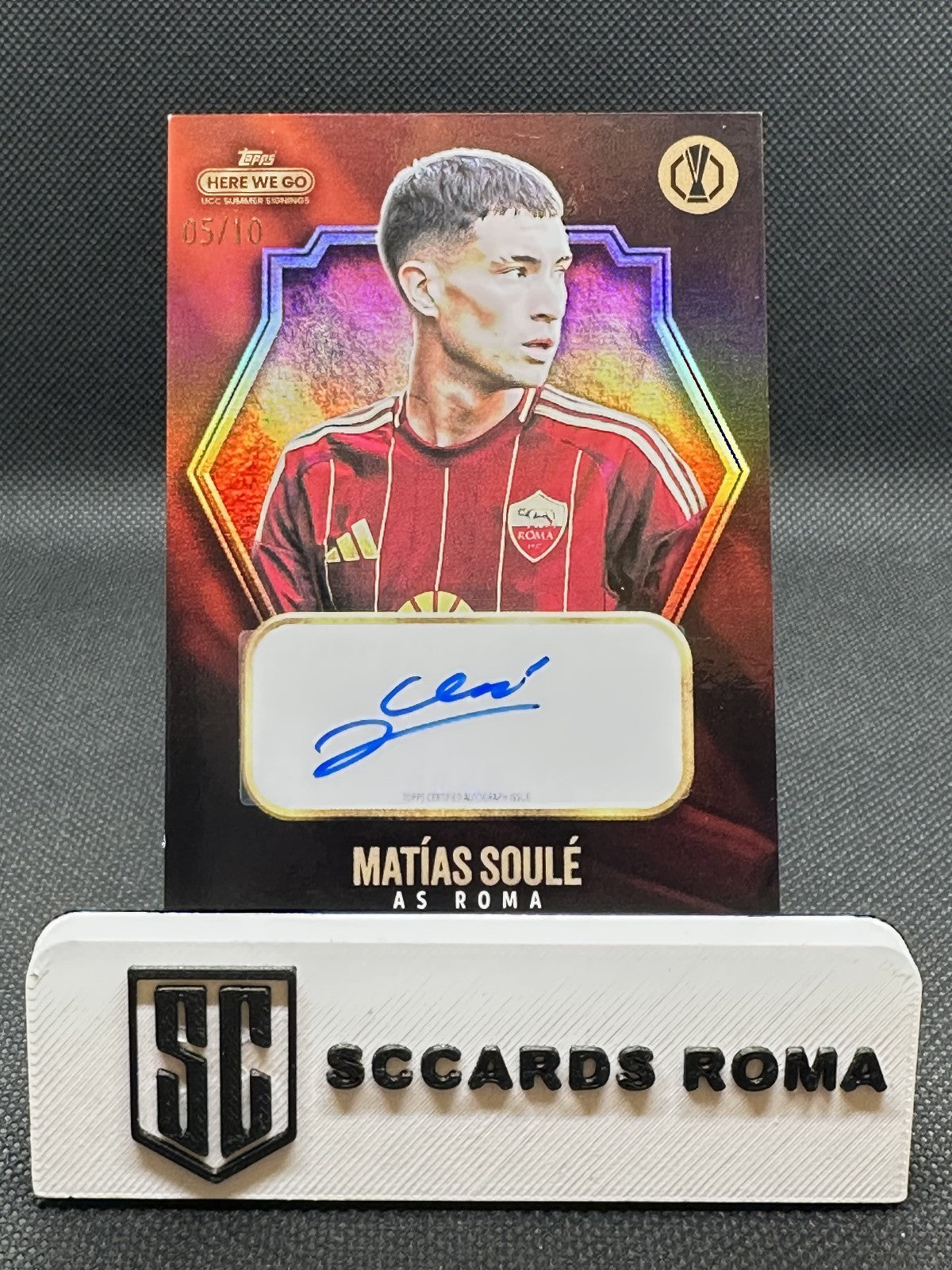 Matías Soulè Autograph /10 Topps UEL Here We Go 2024