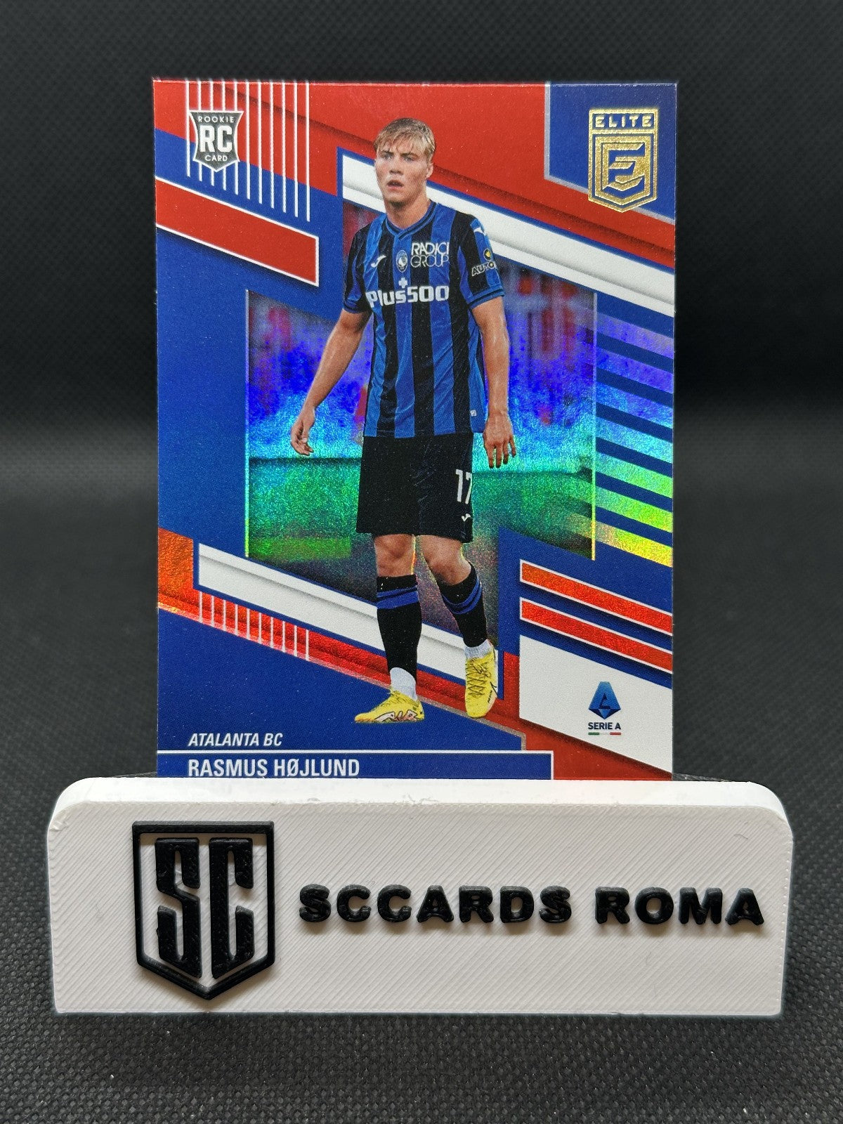 Rasmus Højlund Rookie Card Red Panini Elite Donruss 2022/23