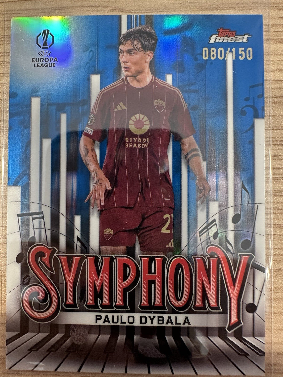 Paulo Dybala 60/150 Topps Finest UEL Symphony