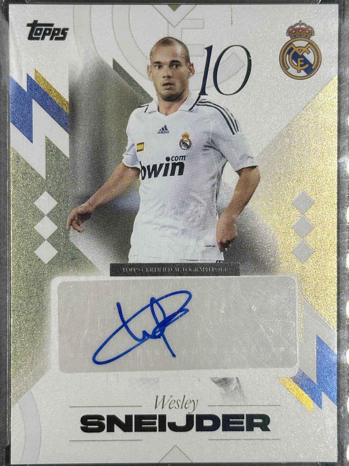Wesley Sneijder Autograph Topps Los Blancos Real Madrid 2025/26