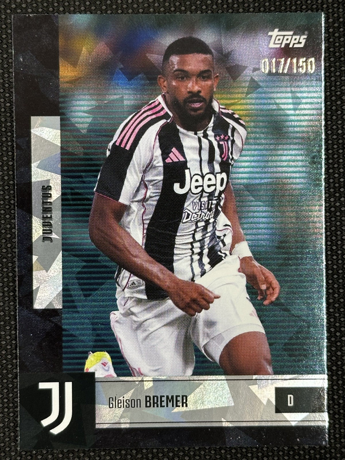 Gleison Bremer /150 Cracked Ice Topps Team Set Juventus 2025/26