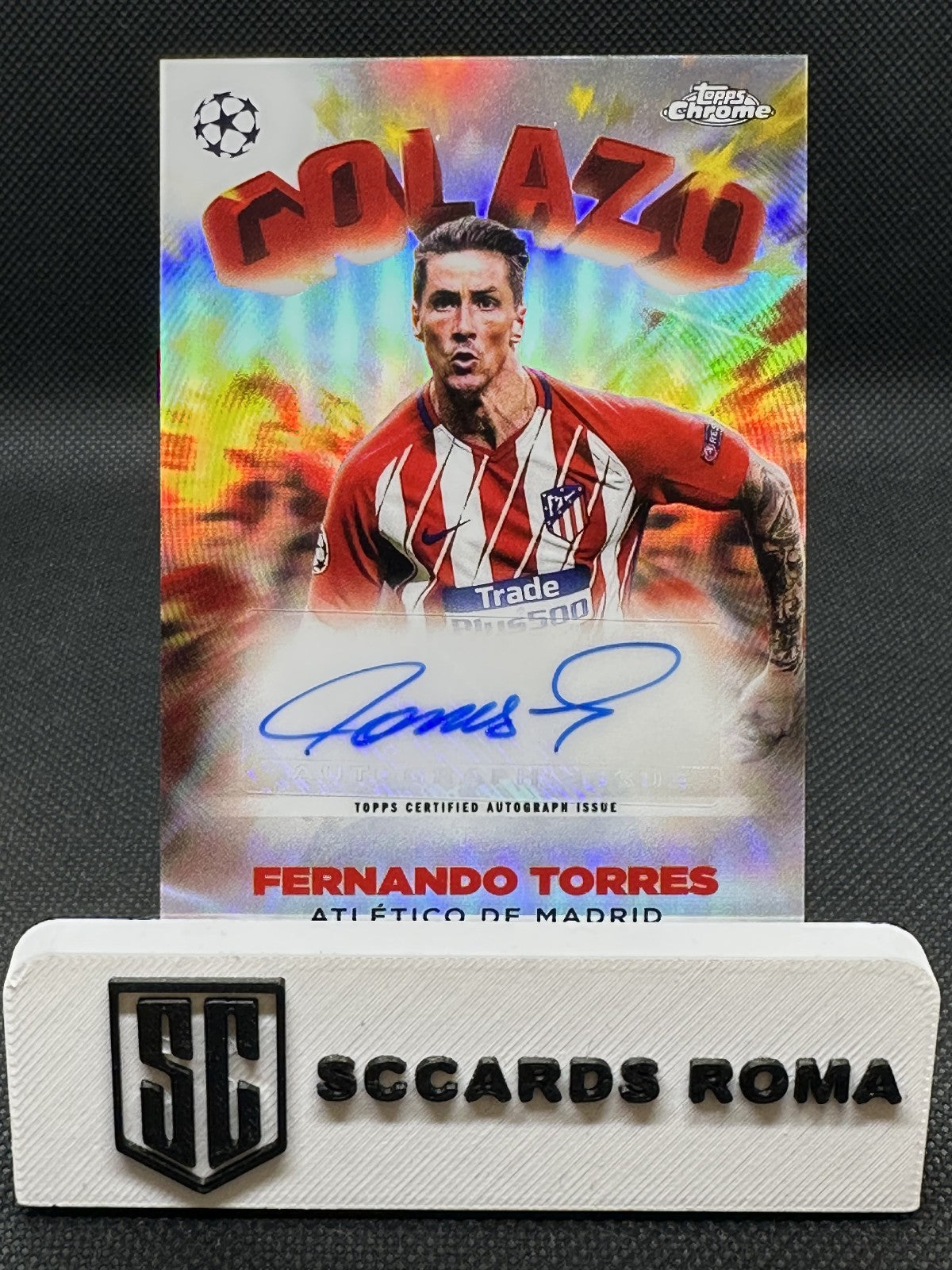 Fernando Torres Autograph /99 Topps Chrome UCL 2023 Golazo Atletico de Madrid