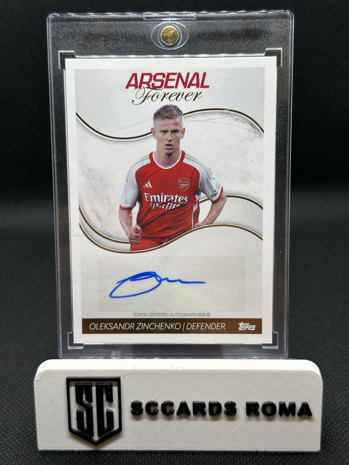 Oleksandr Zinchenko Auto Topps Arsenal Forever