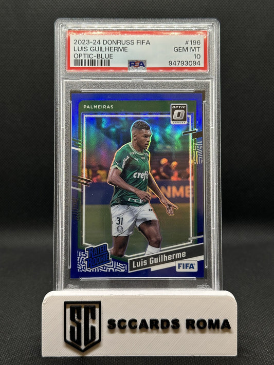 Luis Guilherme Rated Rookie Optic-Blue Donruss FIFA 2023/24 PSA 10 GEM MT