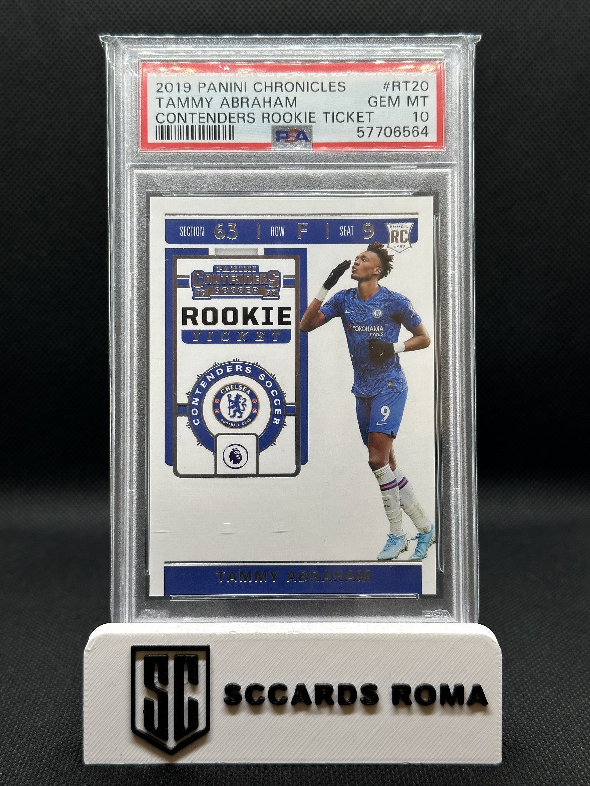 Tammy Abraham Panini Chronicles Contenders Rookie Ticket PSA 10 GEM MT
