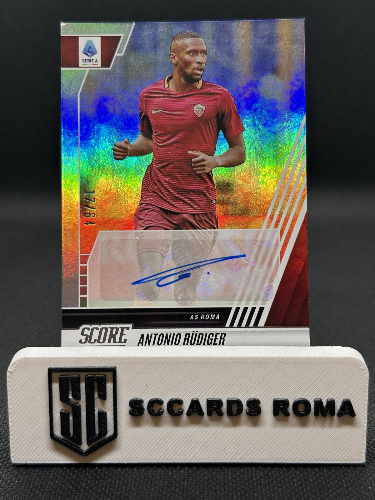 Antonio Rudiger Autograph /64 Panini Score Serie A 2022/23
