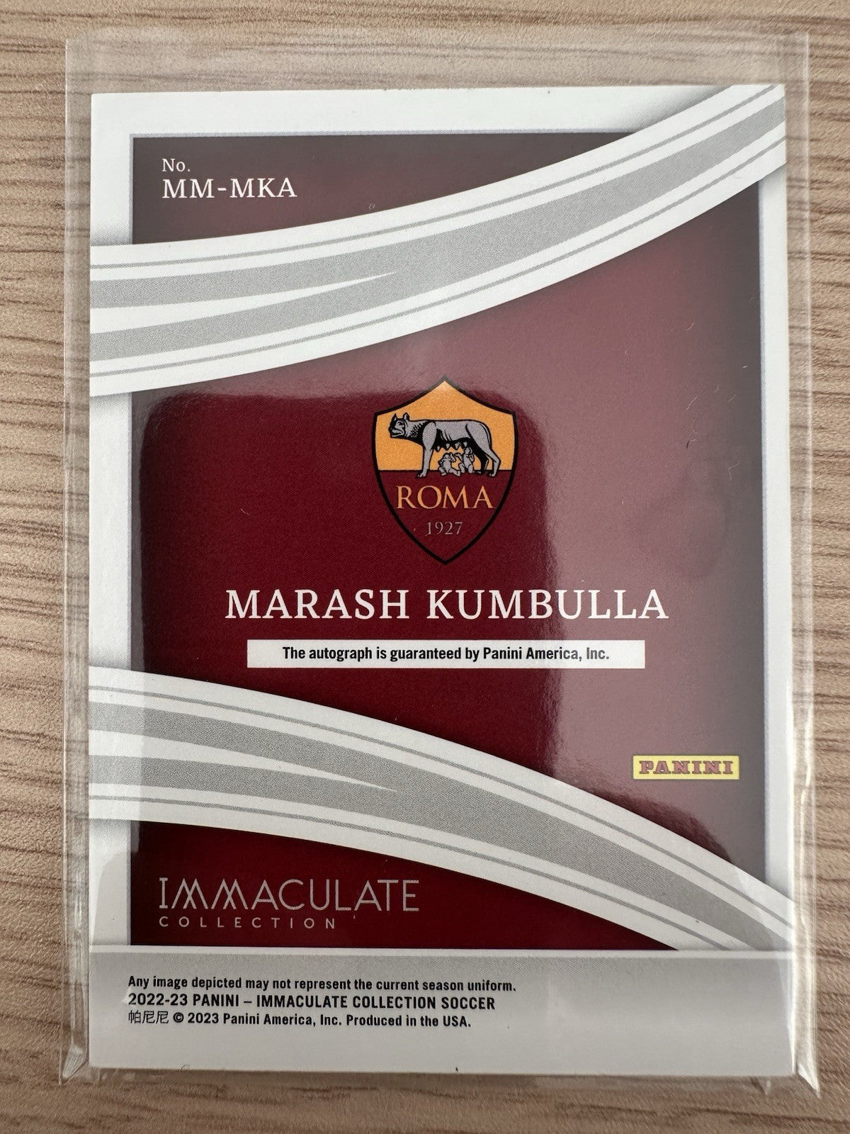 Marash Kumbulla 2/2 Panini Immaculate Collection Autograph Modern Marks 2022/23
