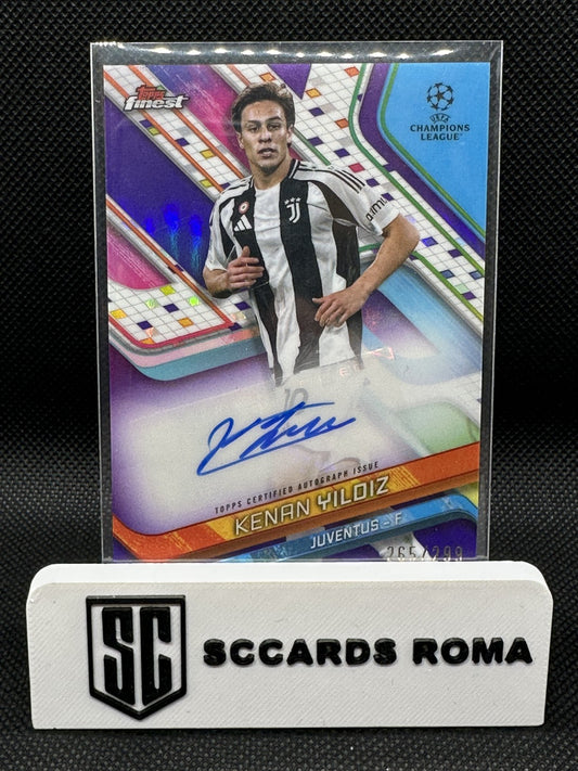 Kenan Yildiz Juventus Topps Finest Auto signature /299 2024/25