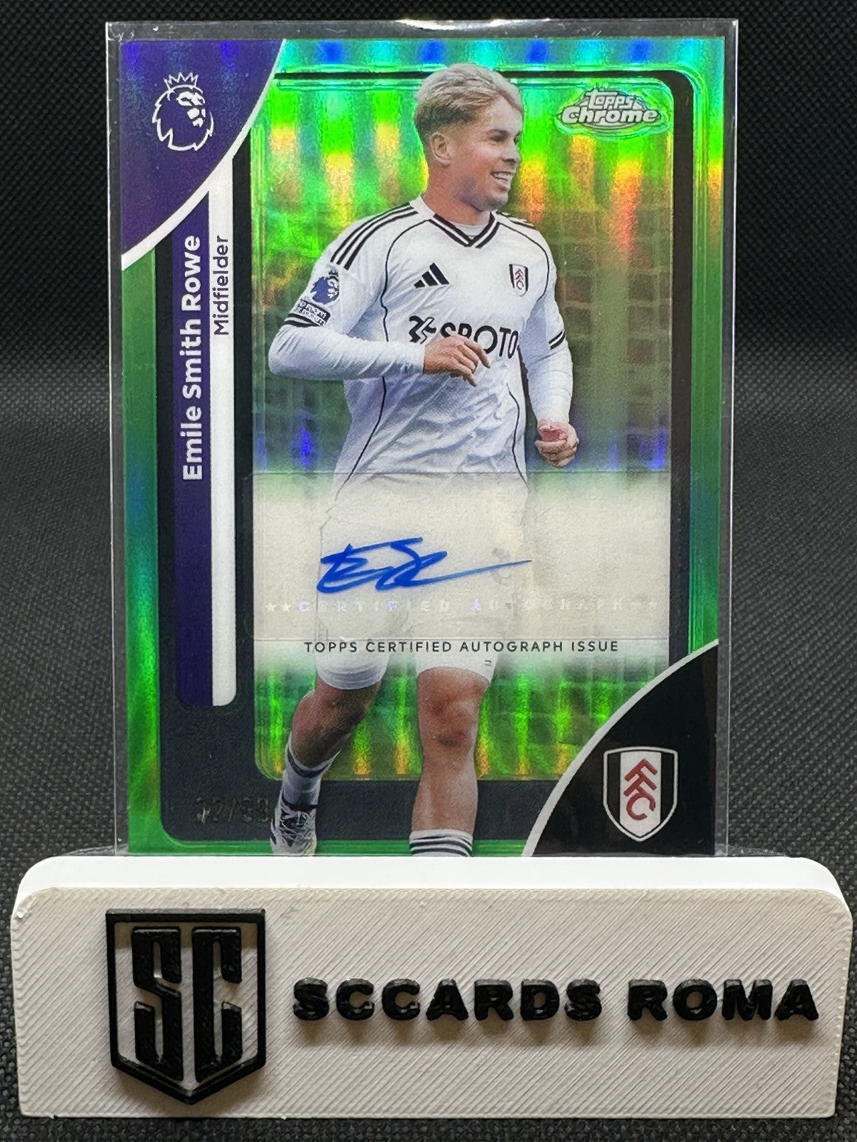 Emile Smith Rowe Autograph /99 Topps Chrome Premier League 2026