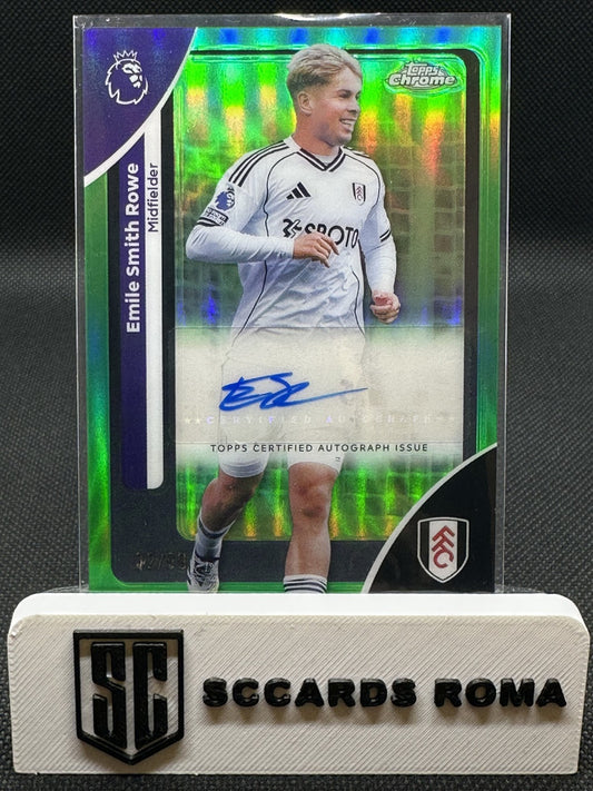 Emile Smith Rowe Autograph /99 Topps Chrome Premier League 2026