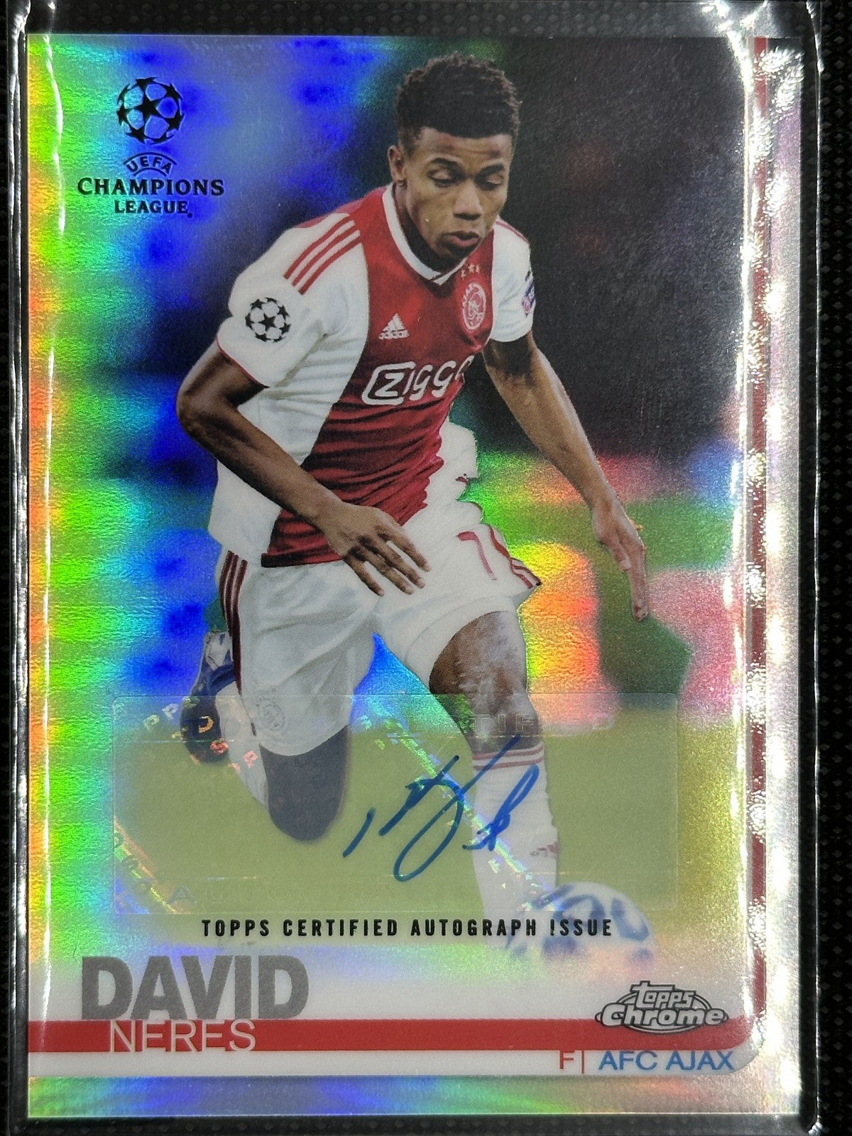 David Neres Autograph Topps Chrome UEFA Champions League 2019