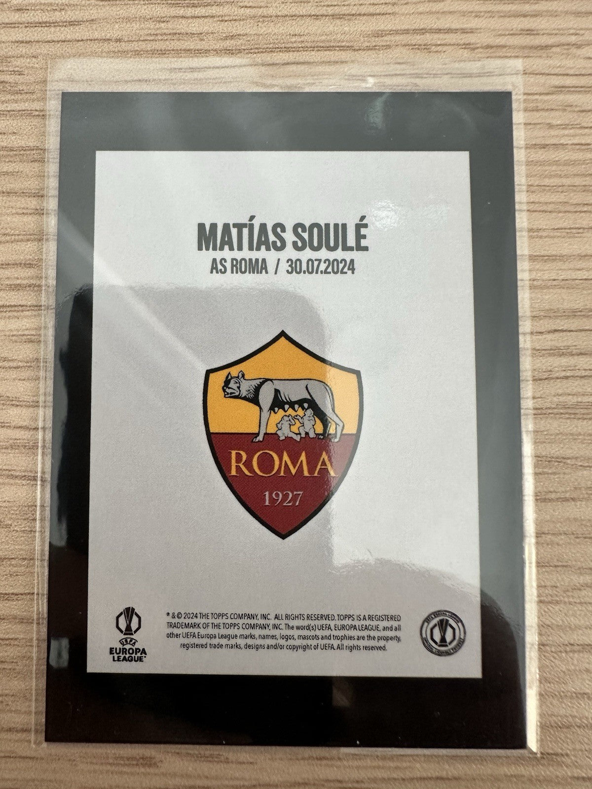 Matias Soule 46/99 Autograph Topps Fabrizio Romano Here We Go 2024