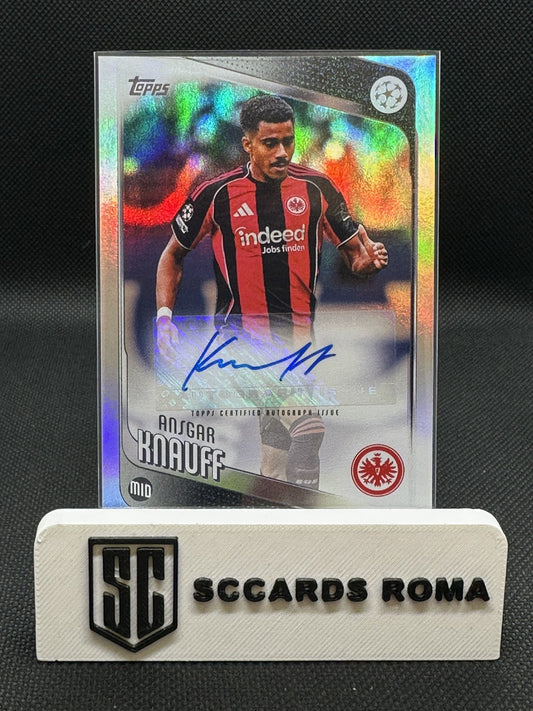 Ansgar Knauff Autograph Topps UEFA Club Competition 2025/26