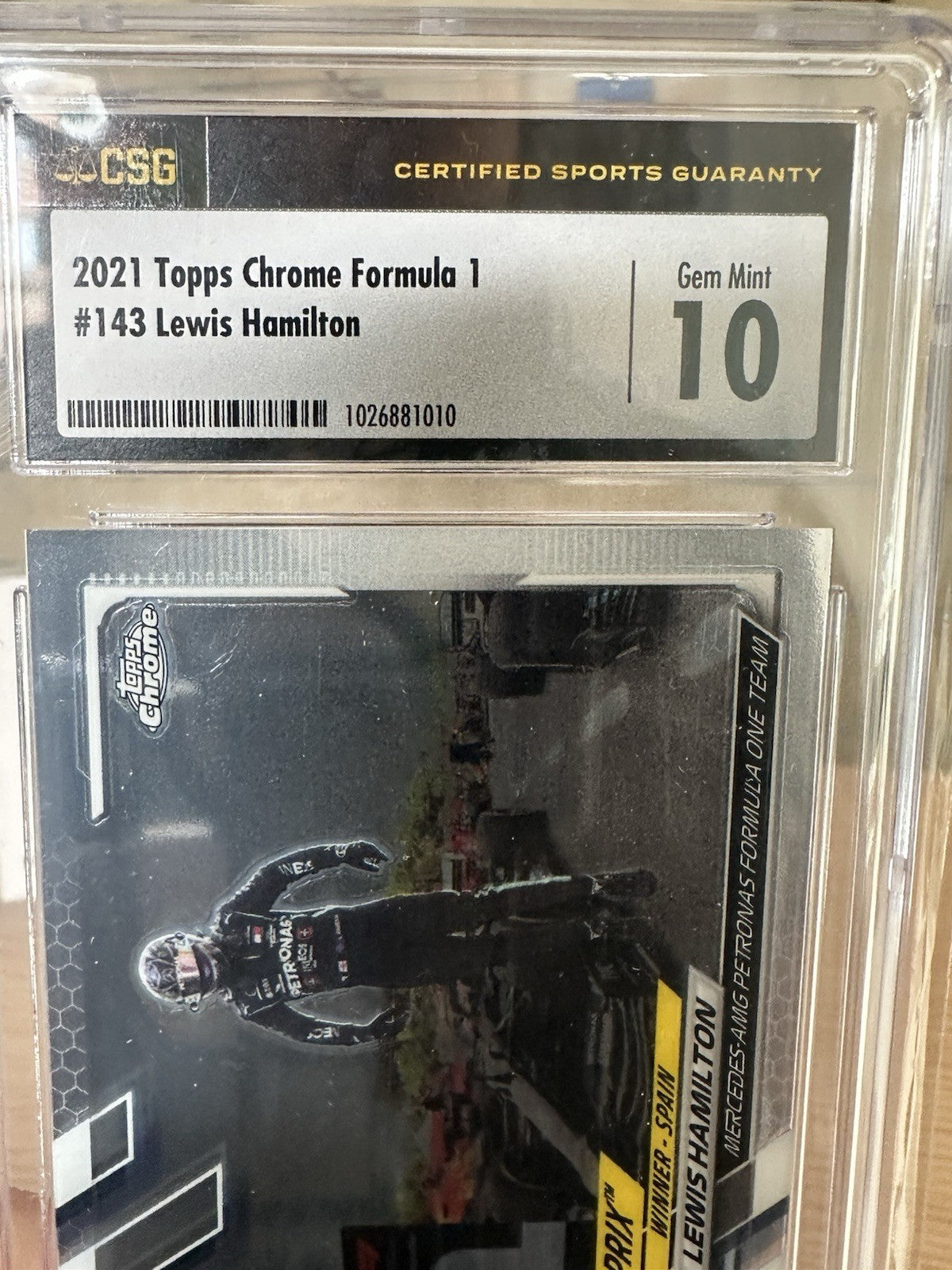 Lewis Hamilton #143 CSG 10 - Topps Chrome F1 2021