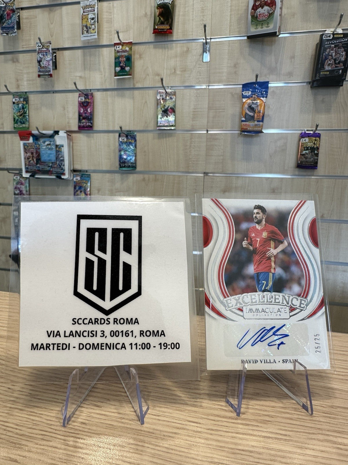 David Villa Autograph /25 Panini Immaculate Collection Excellence