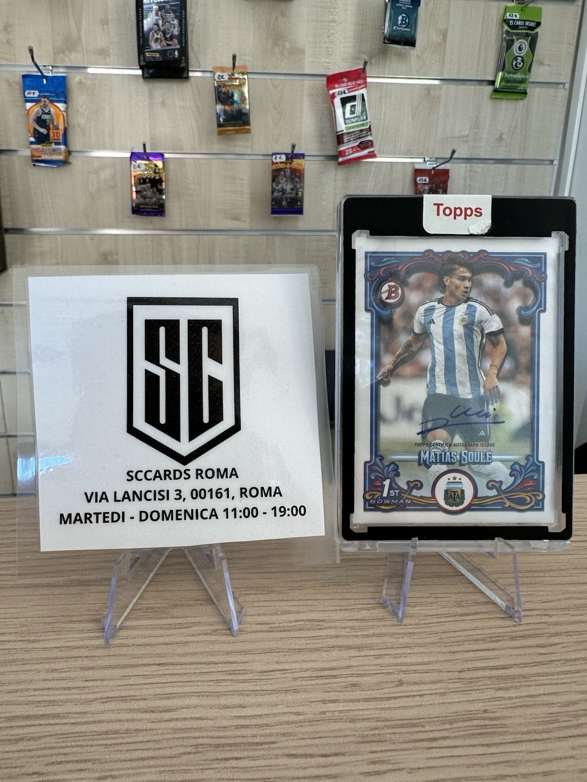 Matias Soule Autograph 1ST Bowman Topps Argentina Fileteado 2023