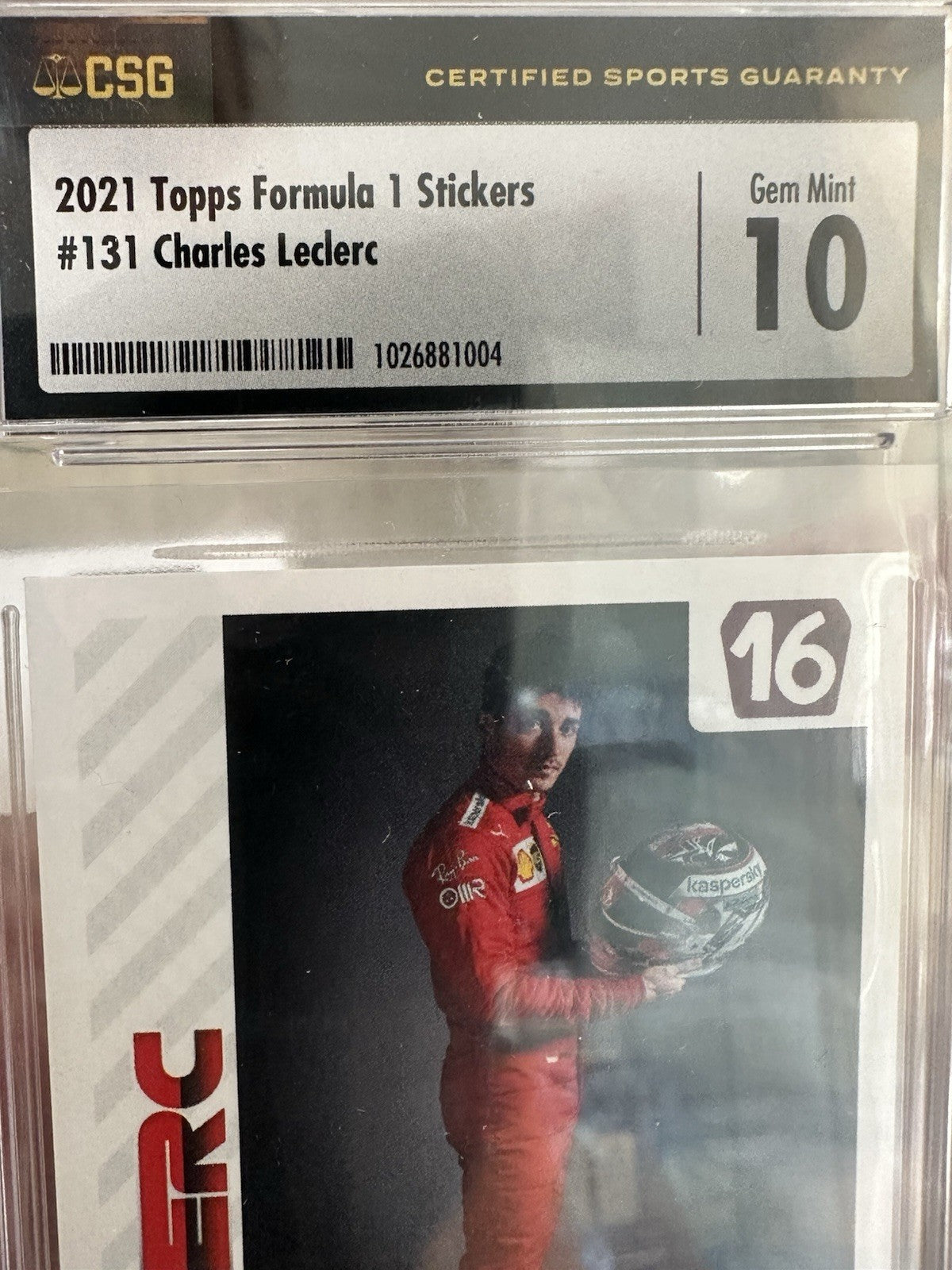 Charles Leclerc #131 CSG 10 - Topps F1 Stickers 2021