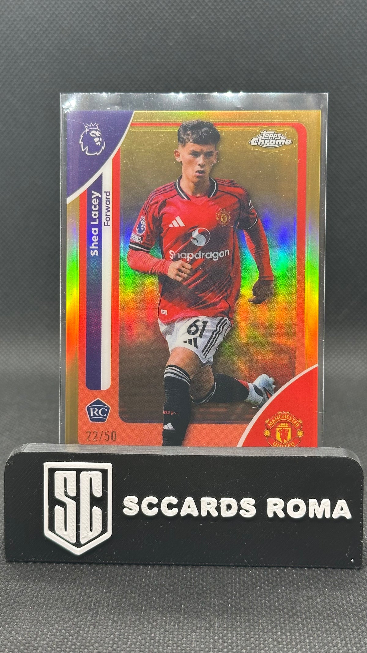 Shea Lacey rookie auto /50 true gold Topps chrome premier league