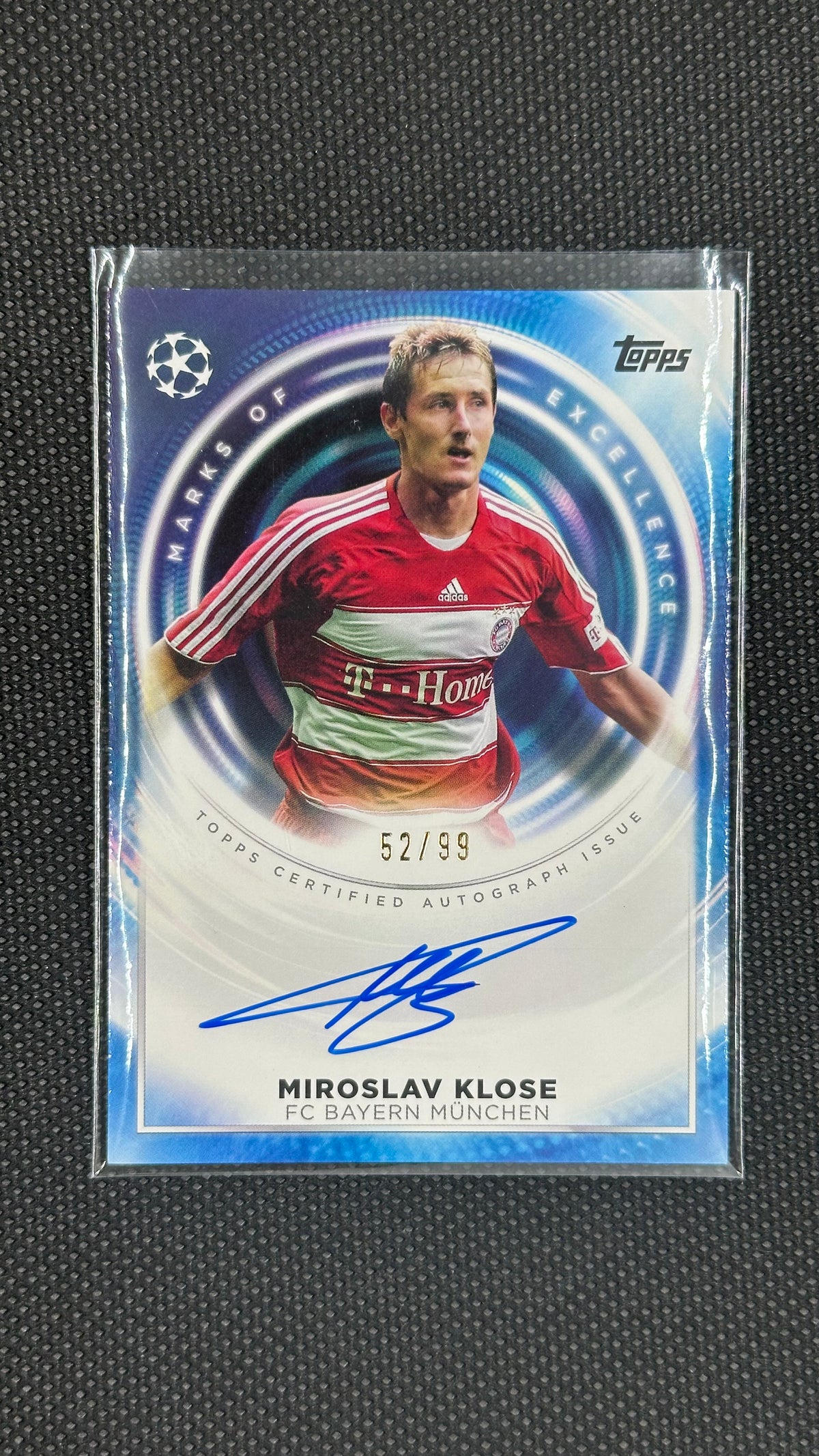 Miroslav Klose On Card Auto Marks of Excellence /99 Topps