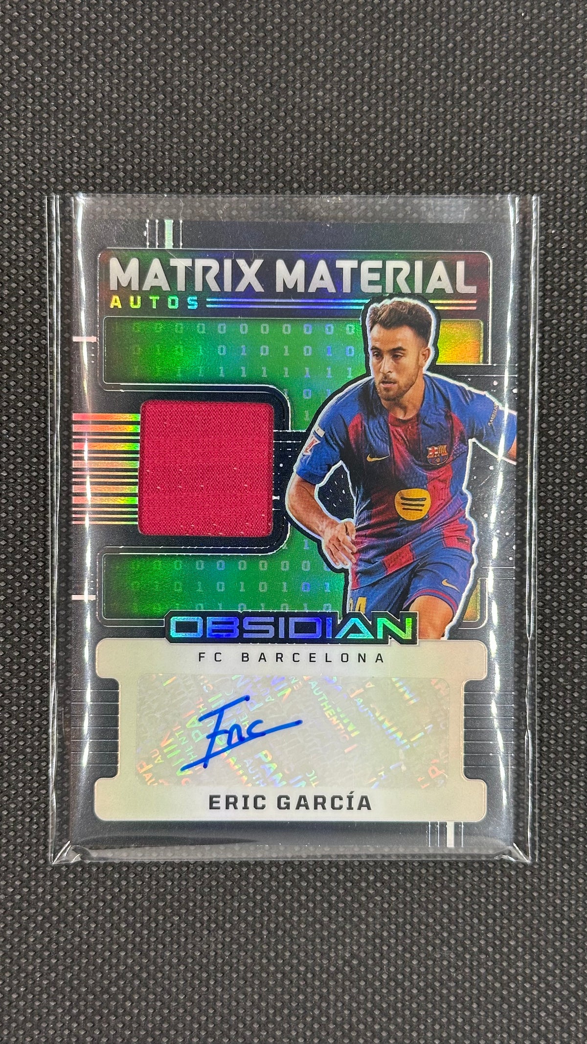 Panini Obsidian Eric Garcia Matrix Materials Patch Auto /199