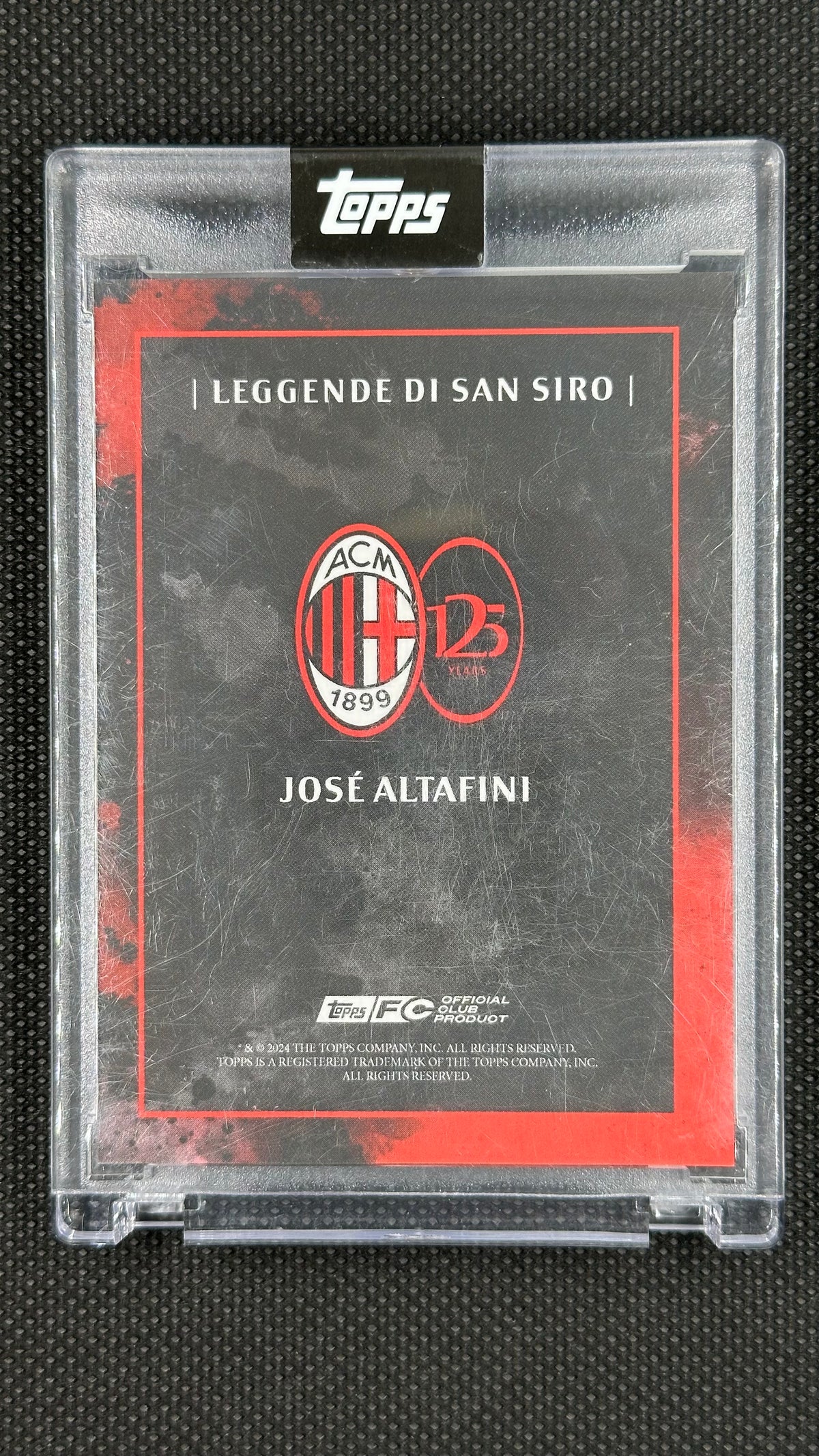 Josè Altafini Auto /25 Topps Milan 125