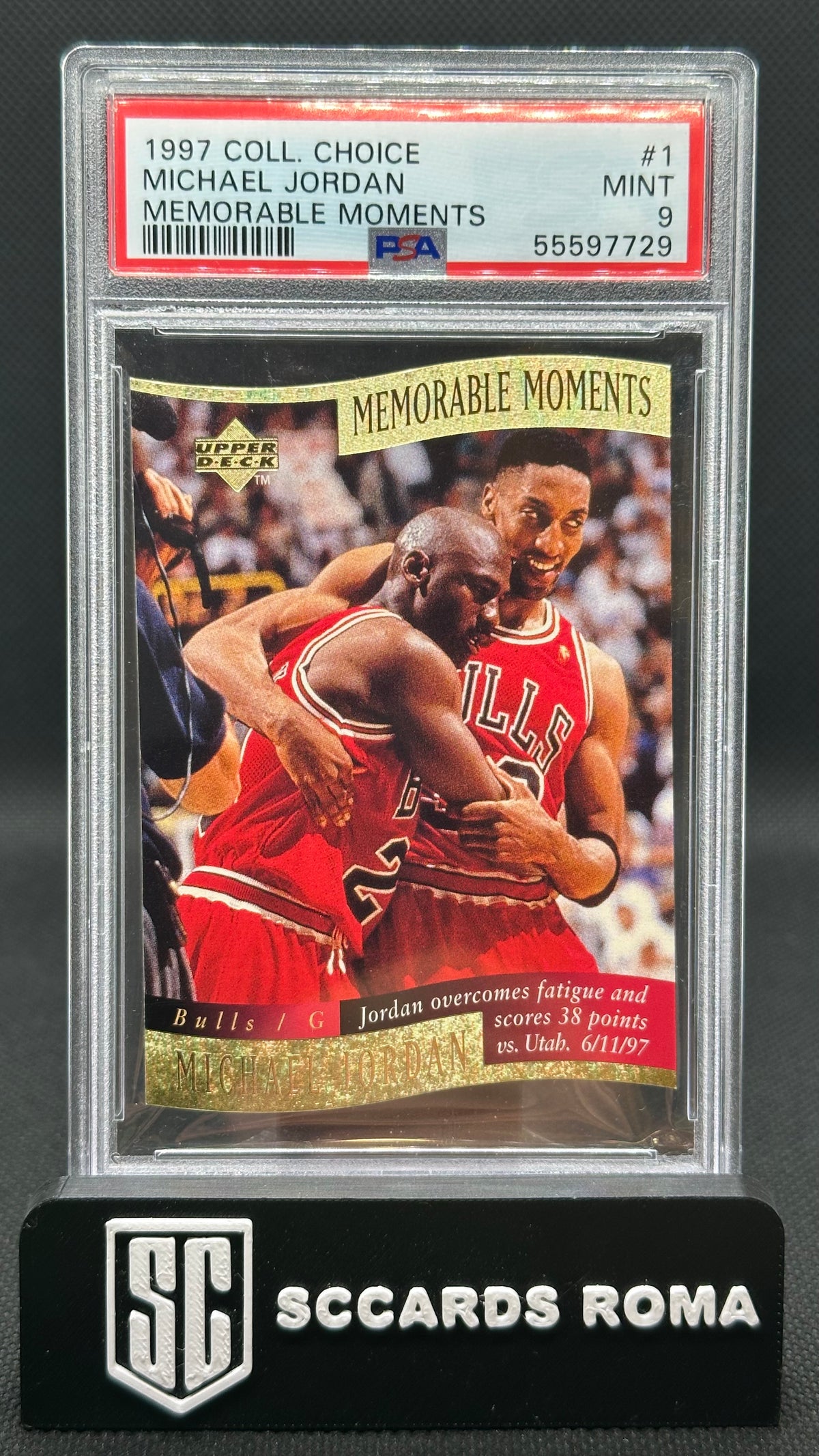 Michael Jordan Memorable Moments 1996 Upper Deck PSA 9 Mint