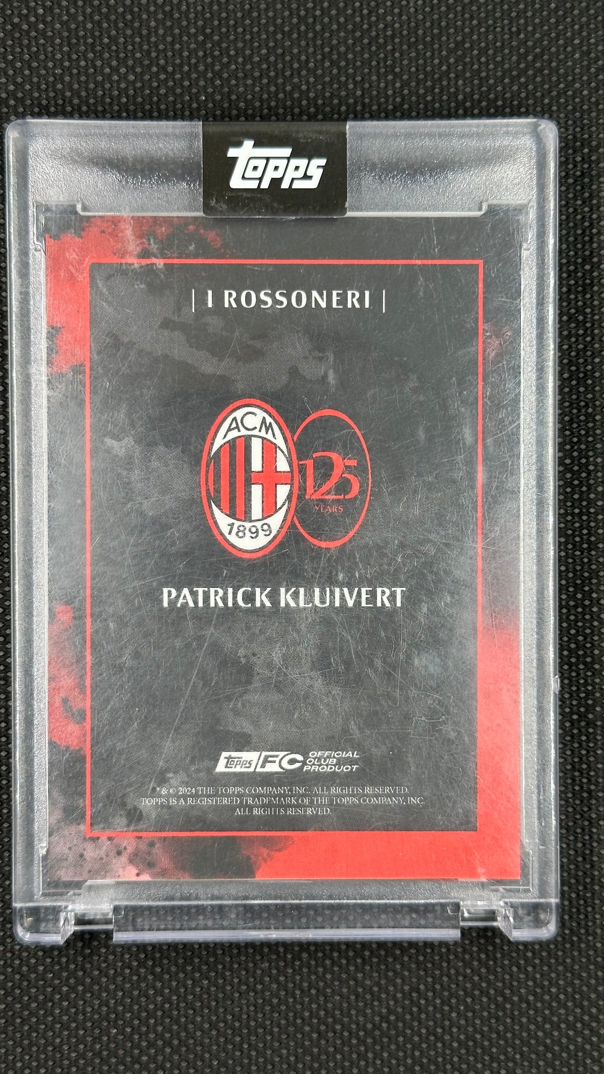 Patrick Kluivert Auto /49 Topps AC Milan 125 Anniversary