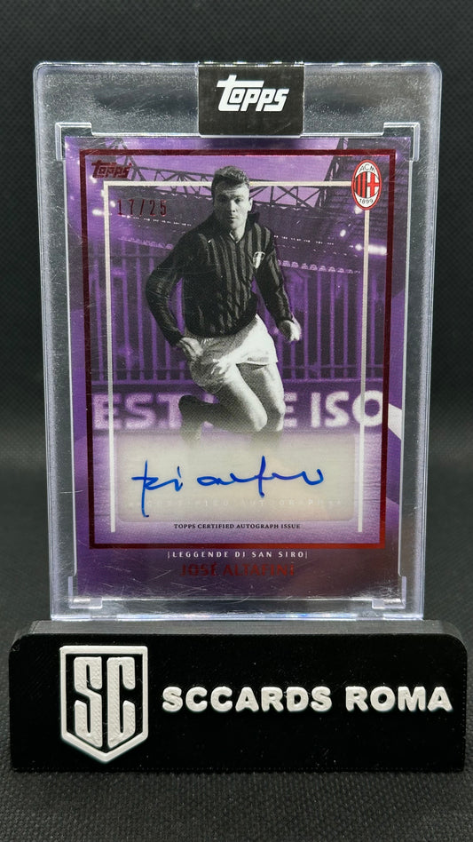 Josè Altafini Auto /25 Topps Milan 125