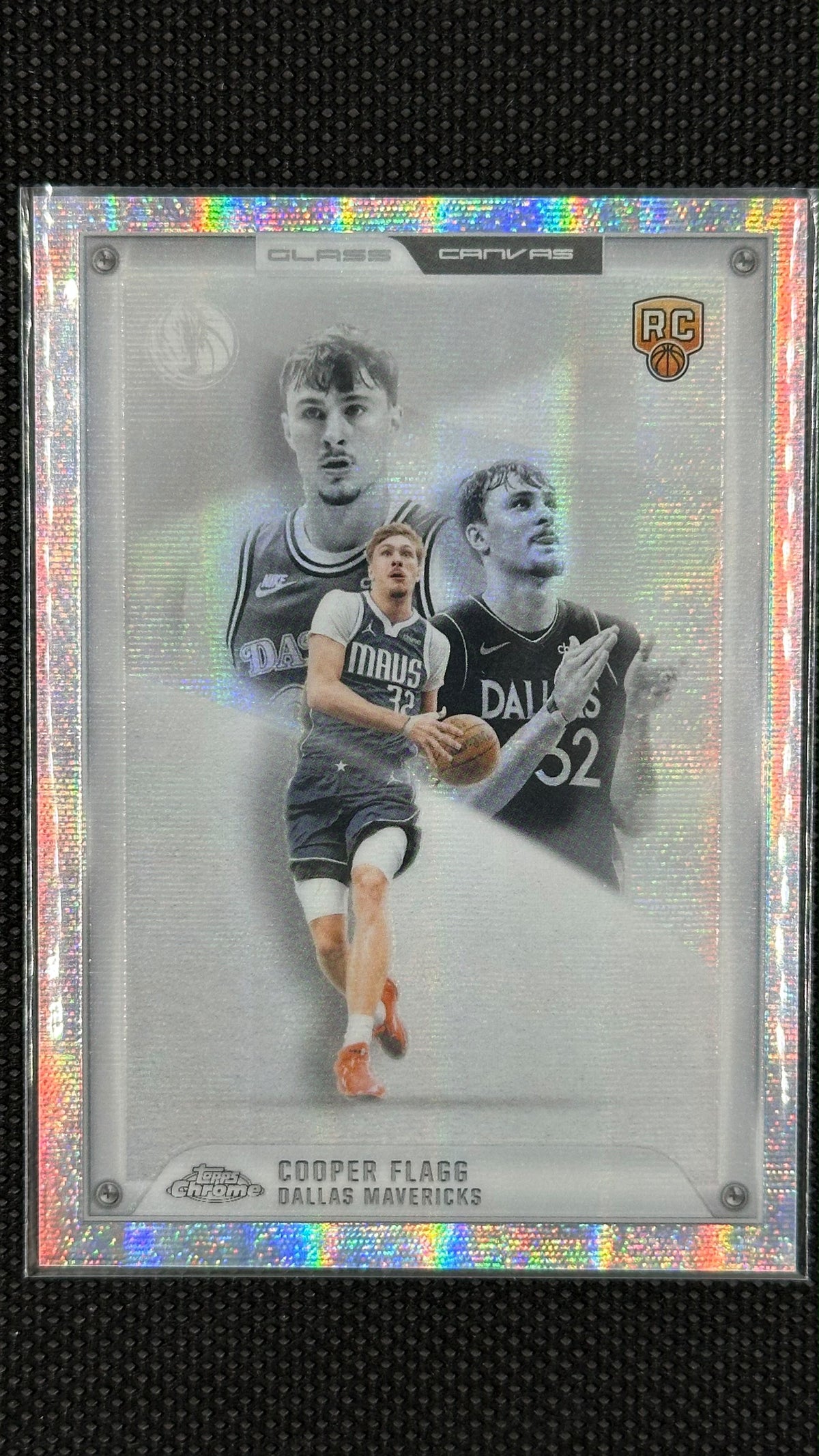 cooper flagg 2025-26 topps chrome update glass canvas sp rookie rc #gc-23 q7779