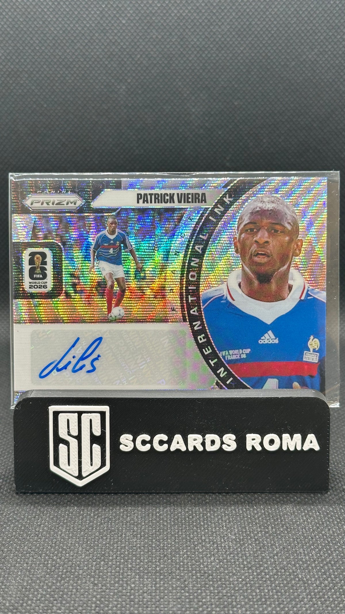 Patrick Vieira auto panini Prizm World Cup