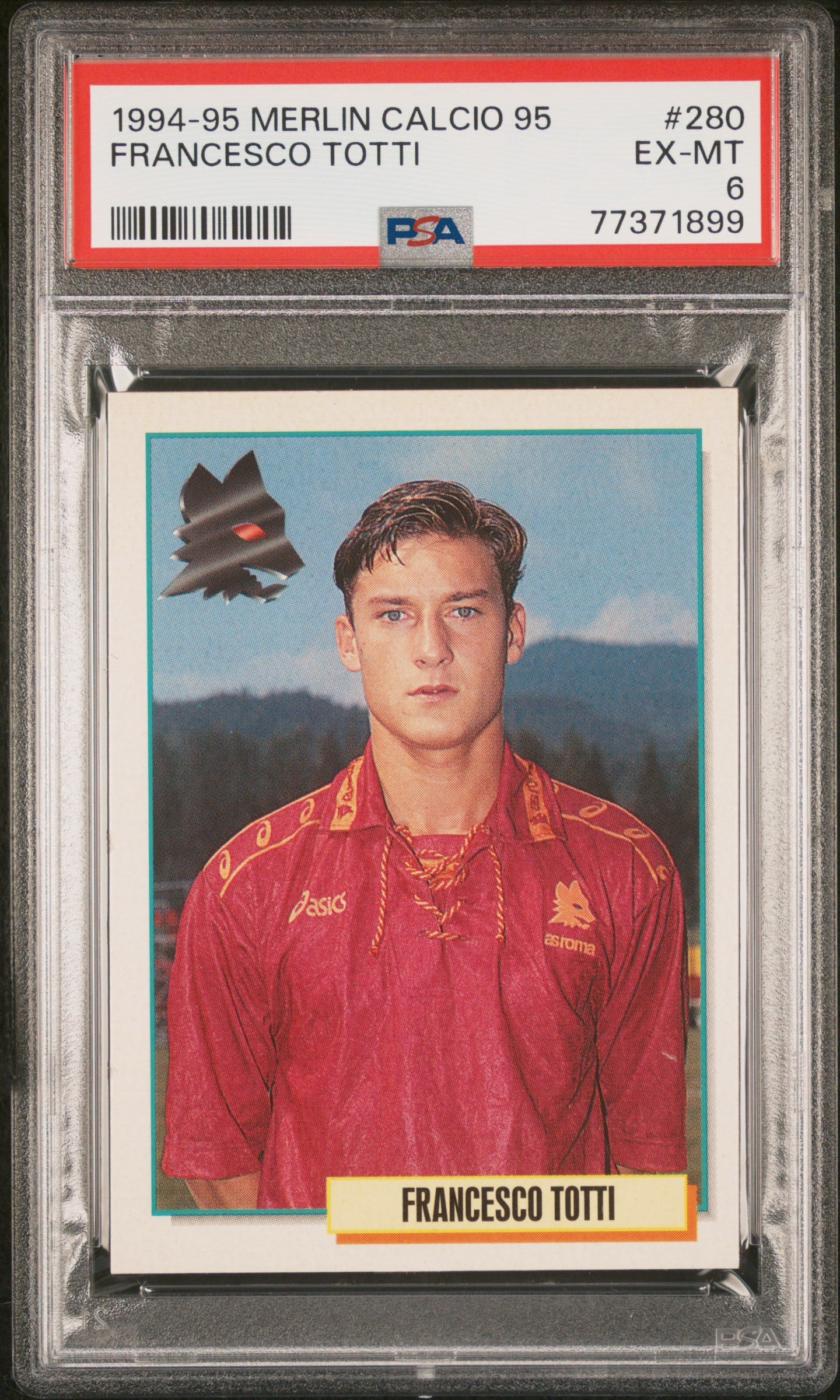 Francesco Totti 1994-95 Merlin Calcio 95 PSA 6 EX-MT