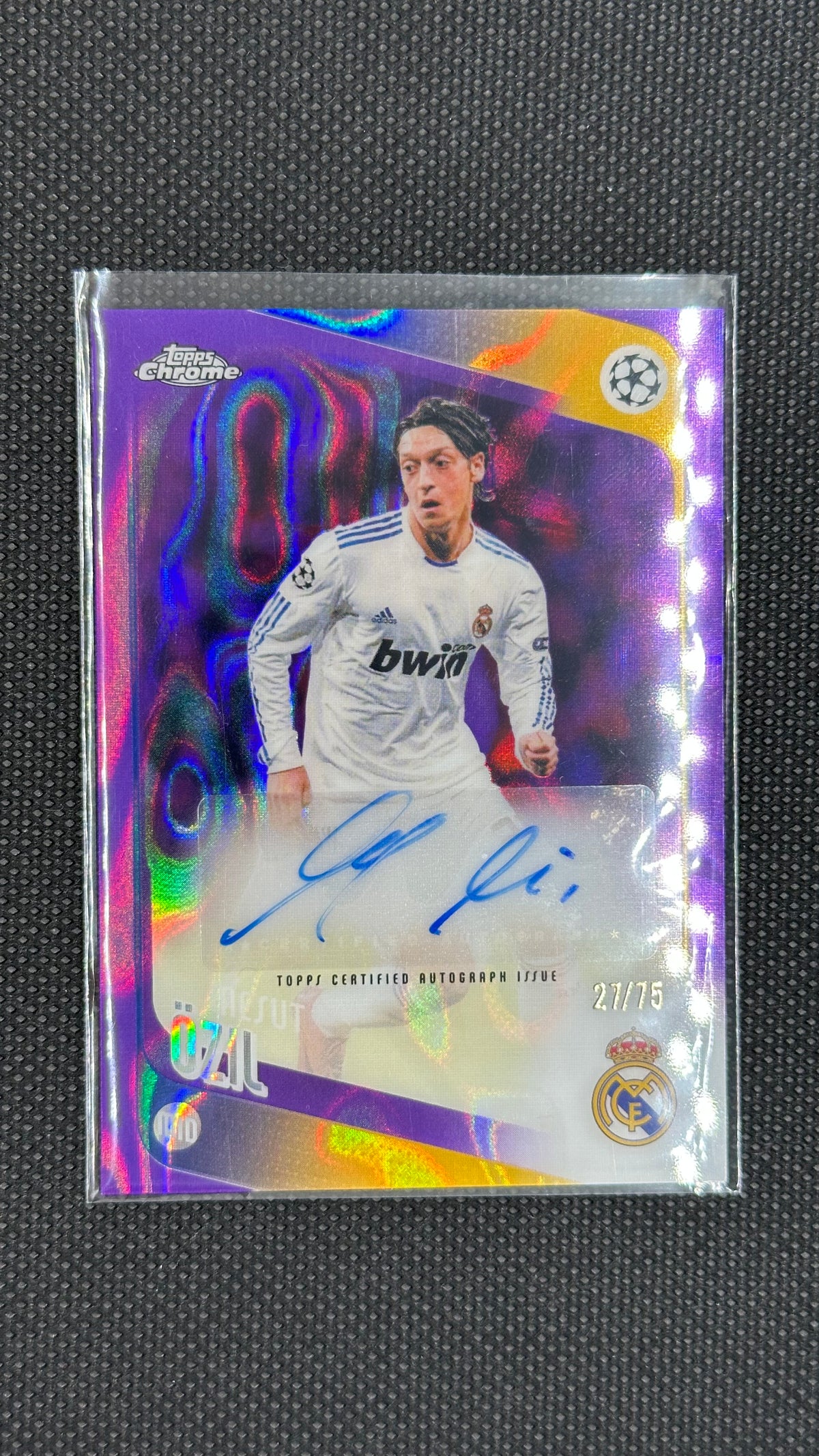 ozil auto /75 topps chrome