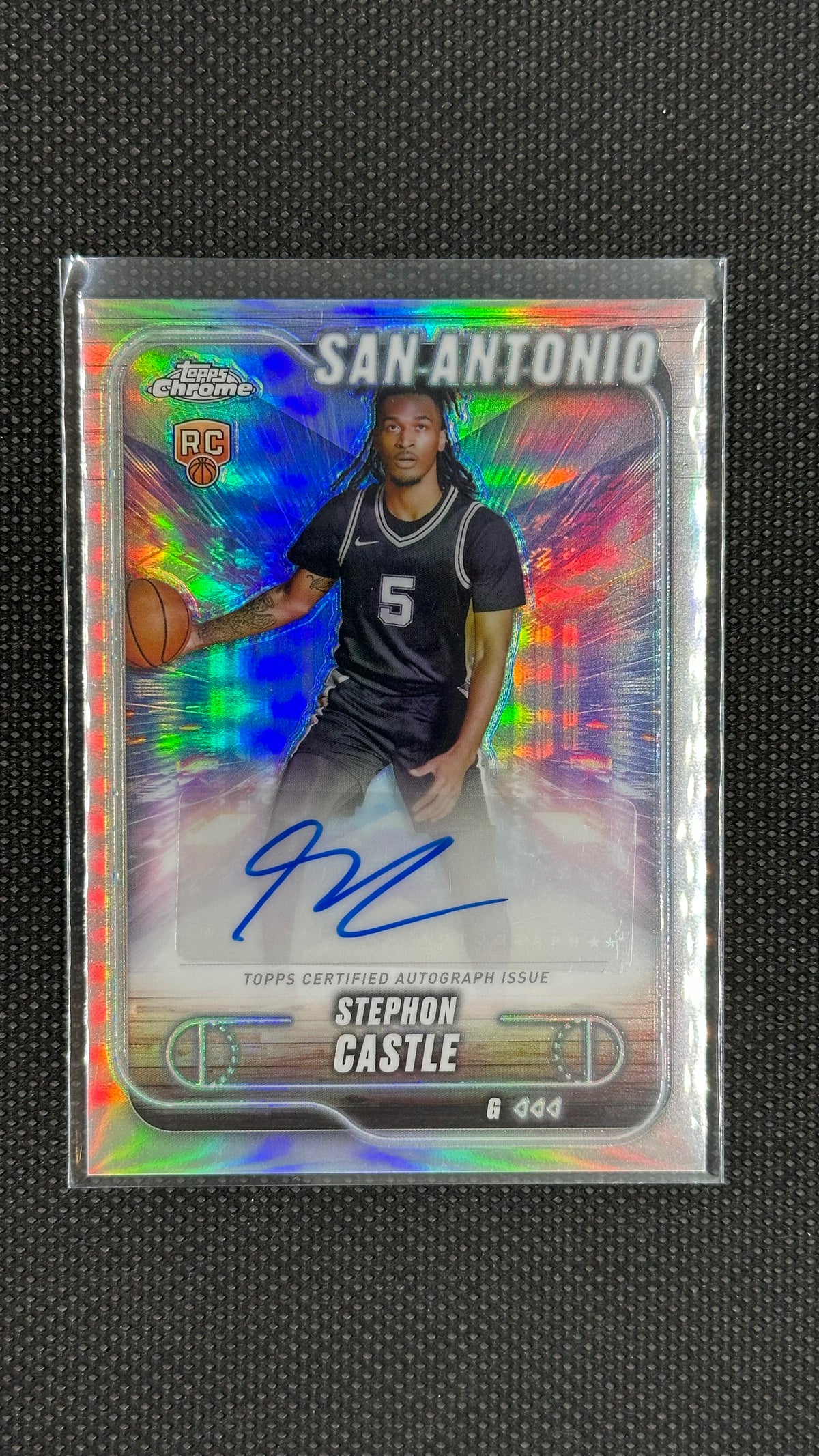 STEPHON CASTLE rookie auto refractor topps chrome