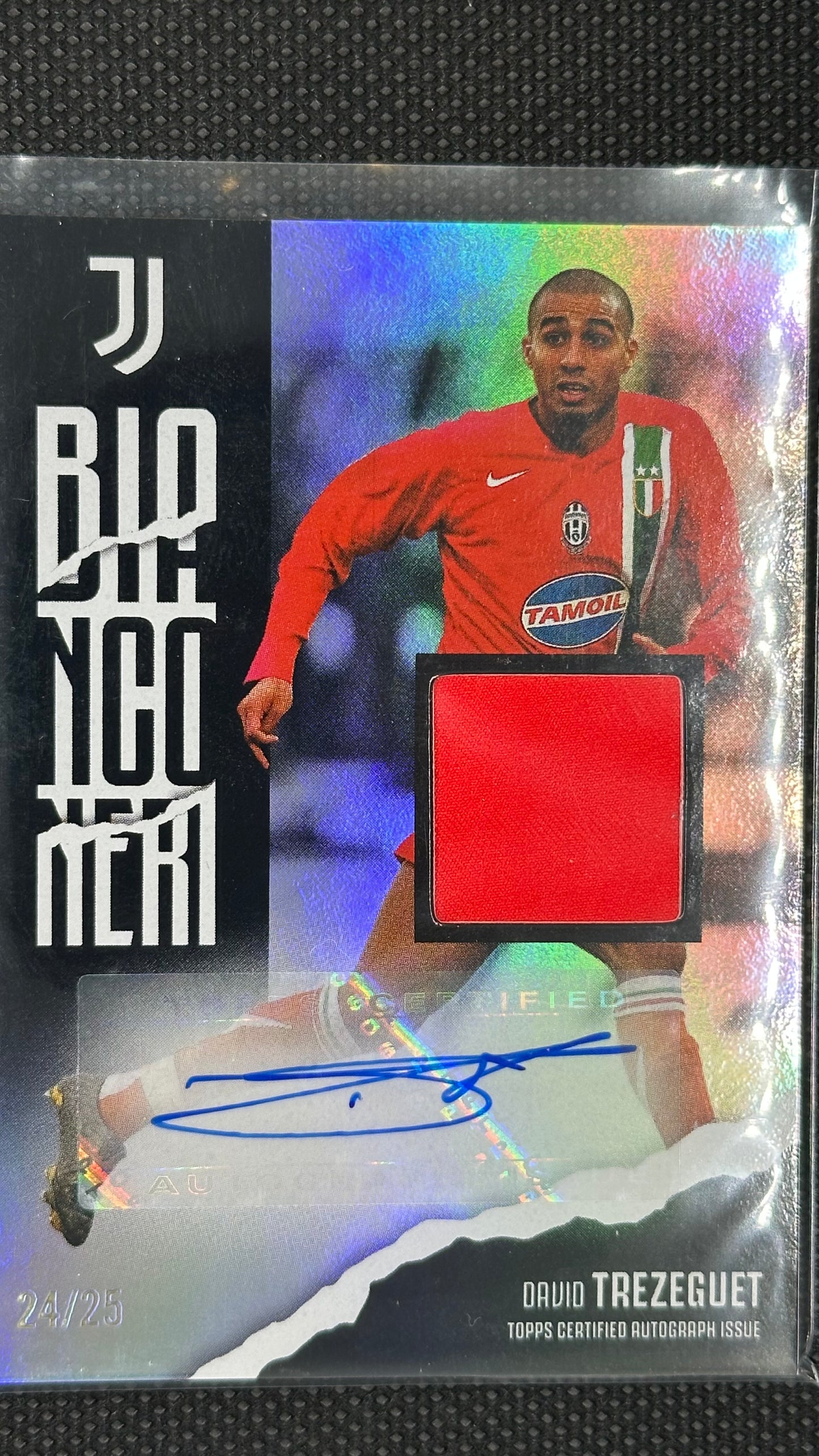 Topps David Trezeguet patch auto /25