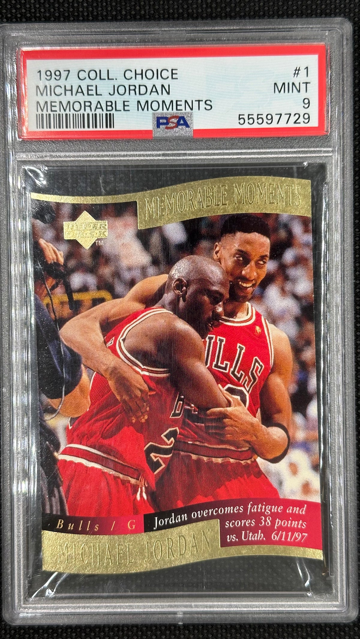 Michael Jordan Memorable Moments 1996 Upper Deck PSA 9 Mint
