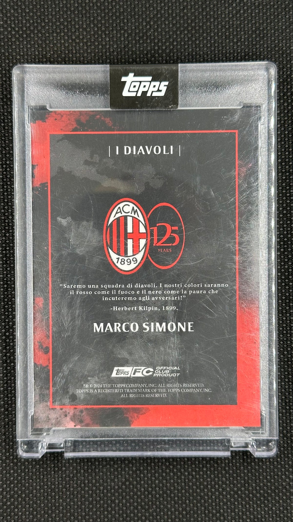 Marco Simone Auto /25 Topps 125 Years