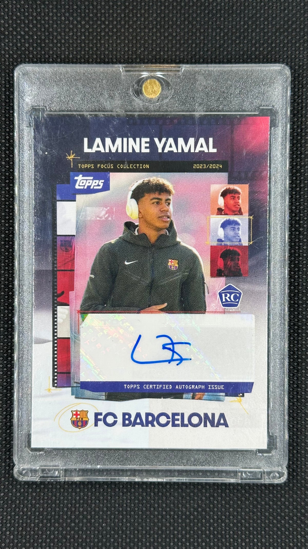 Lamine Yamal Rookie Auto Topps Barcelona Focus 2023/24