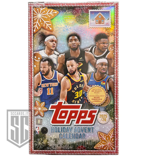 Topps Nba Basketball Holiday Advent Calendar Box 2025/26 calendario avvento