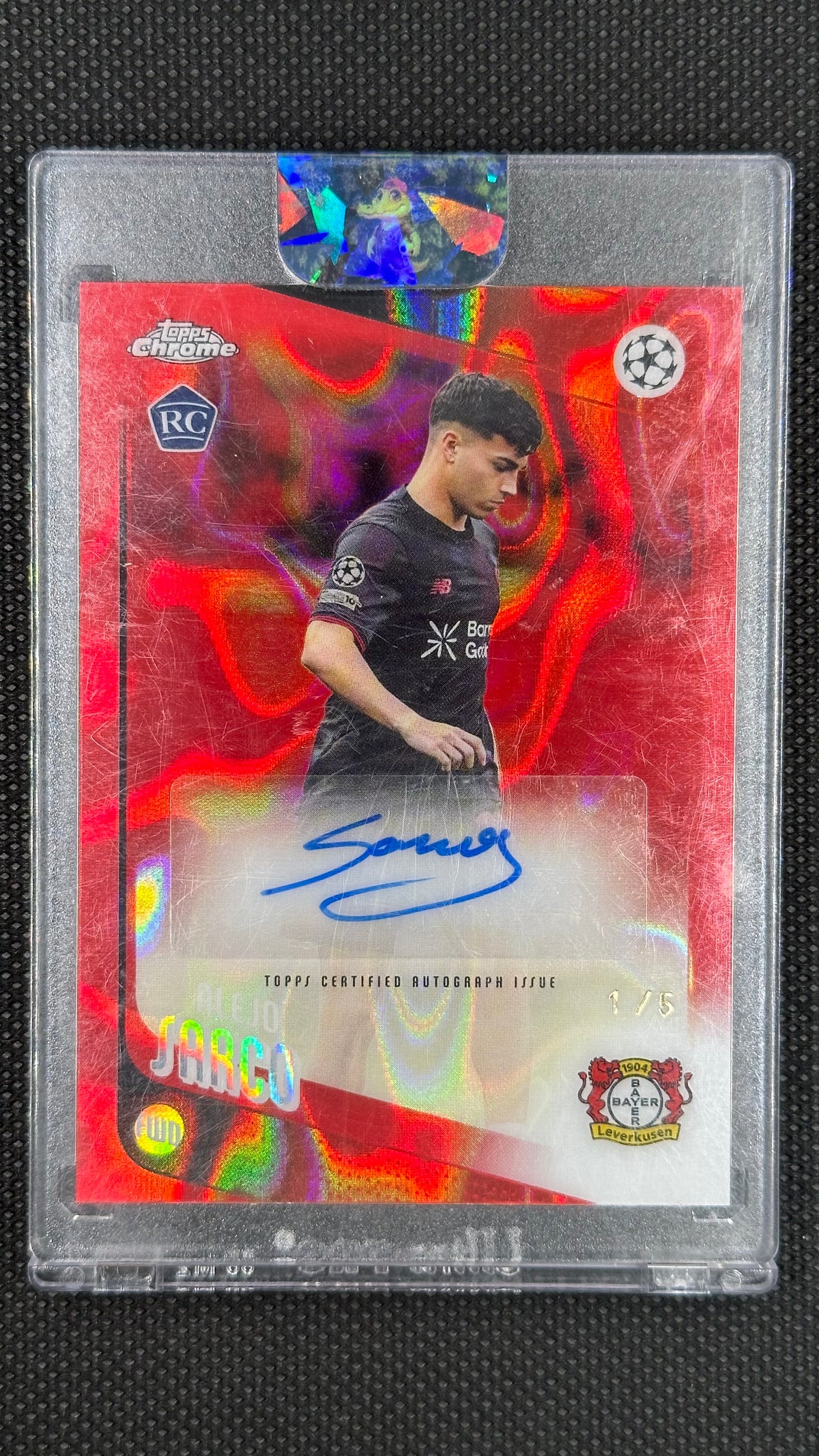 Alejo Sarco Auto Rookie /5 Topps Chrome 2025/26