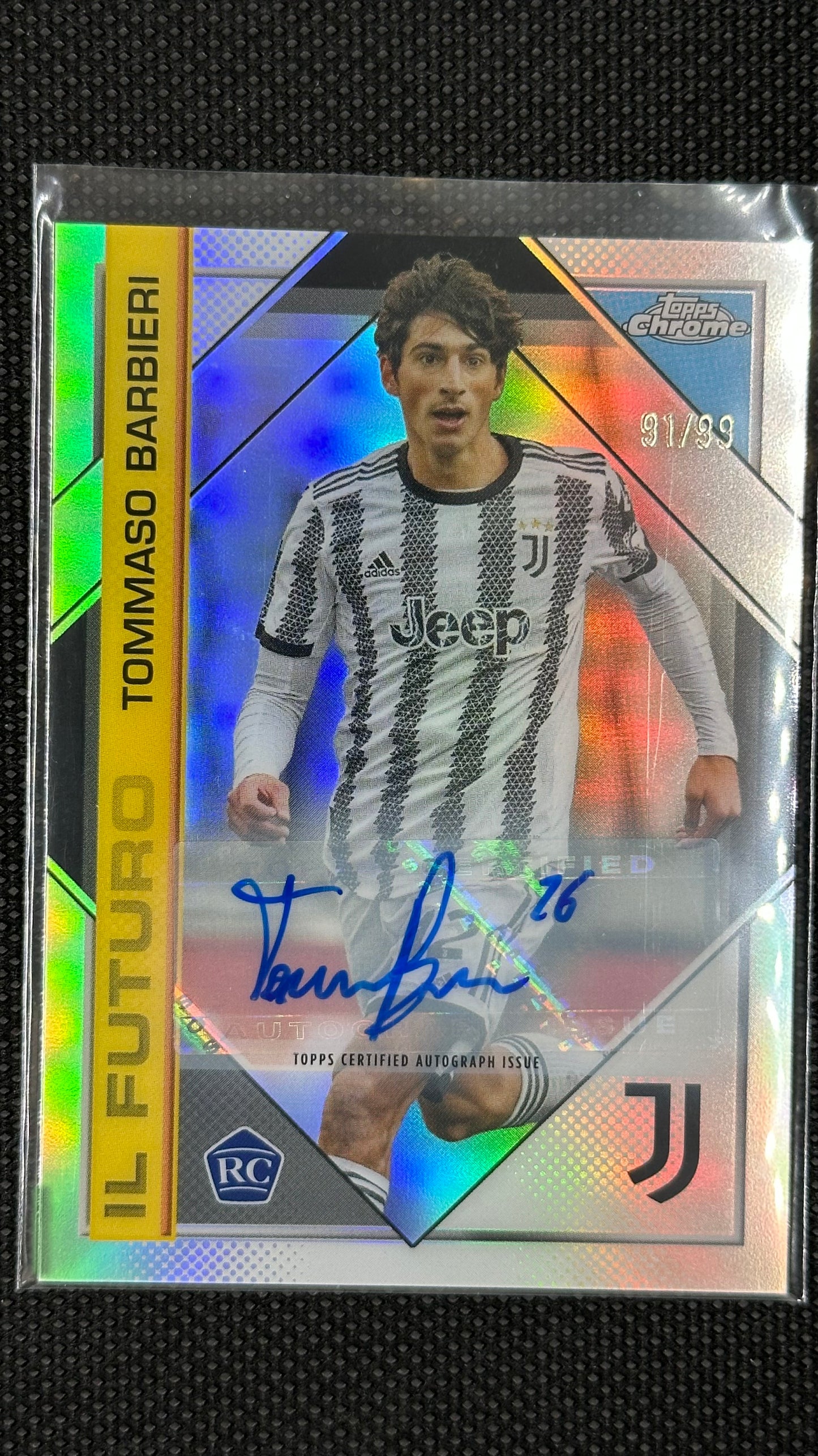 Tommaso Barbieri Topps chrome auto il futuro