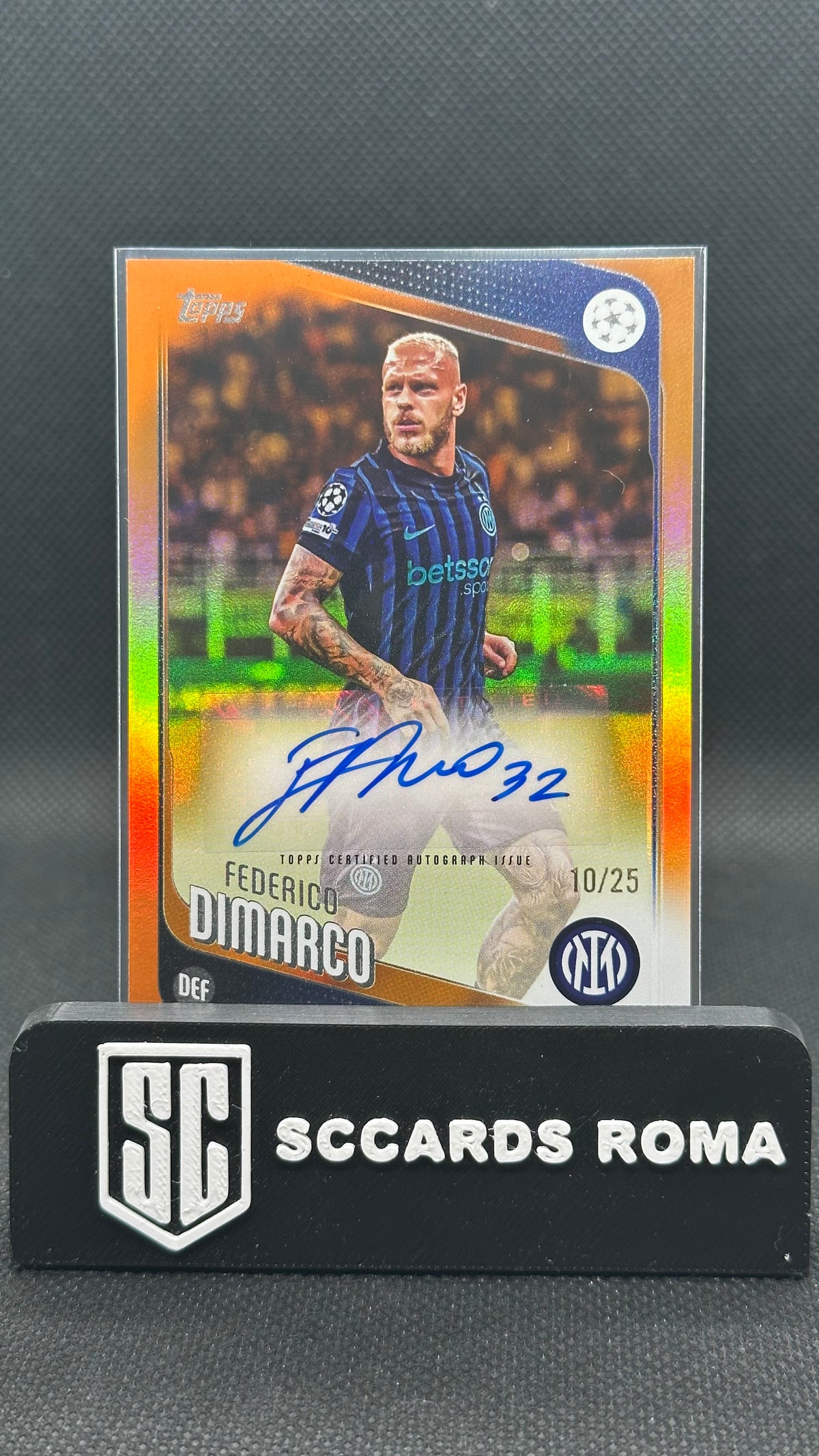 Federico Di Marco auto /25 Topps UCC