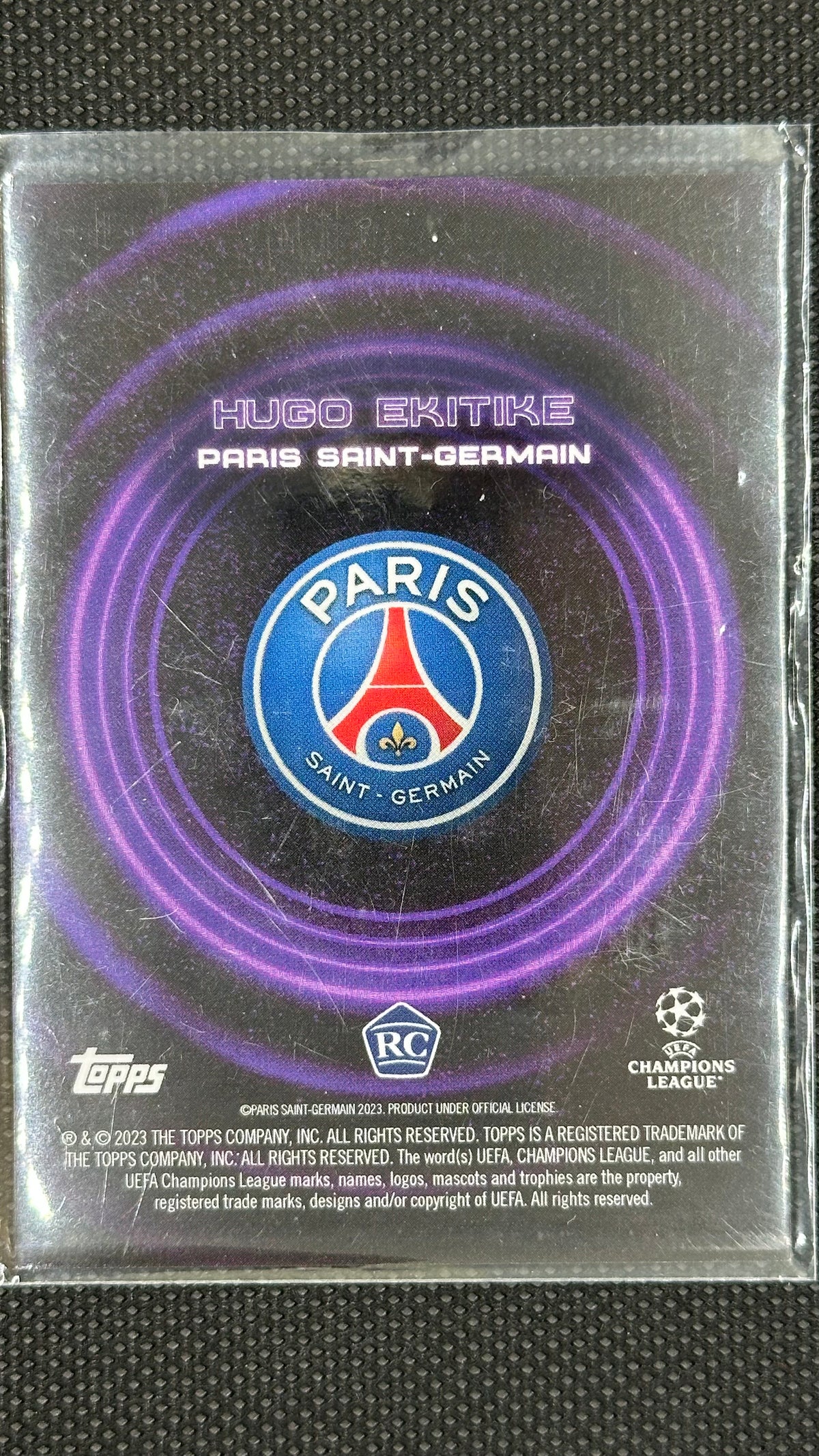 Hugo Ekitike Autograph /25 Rookie Topps Showtime Champions League