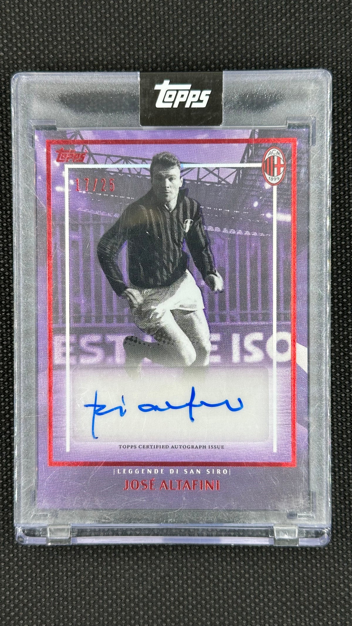 Josè Altafini Auto /25 Topps Milan 125