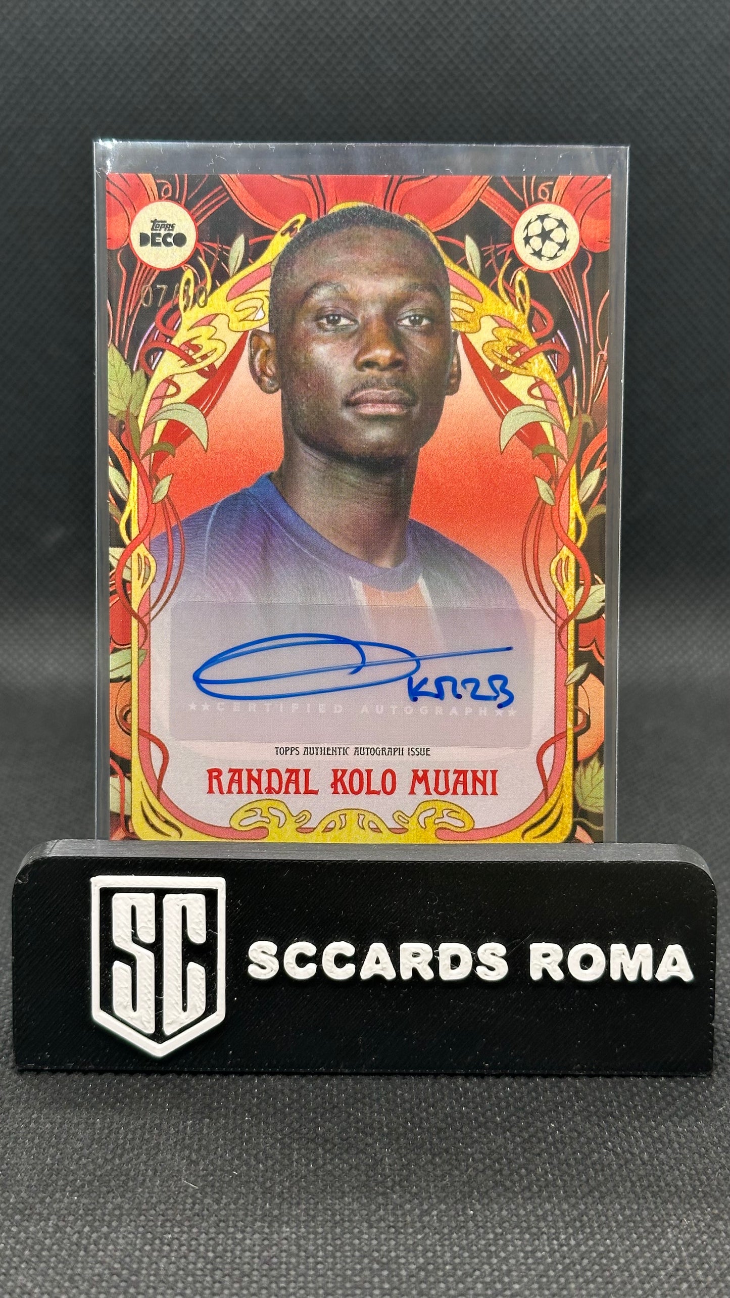 Randal Kolo Muani auto /10 Topps deco