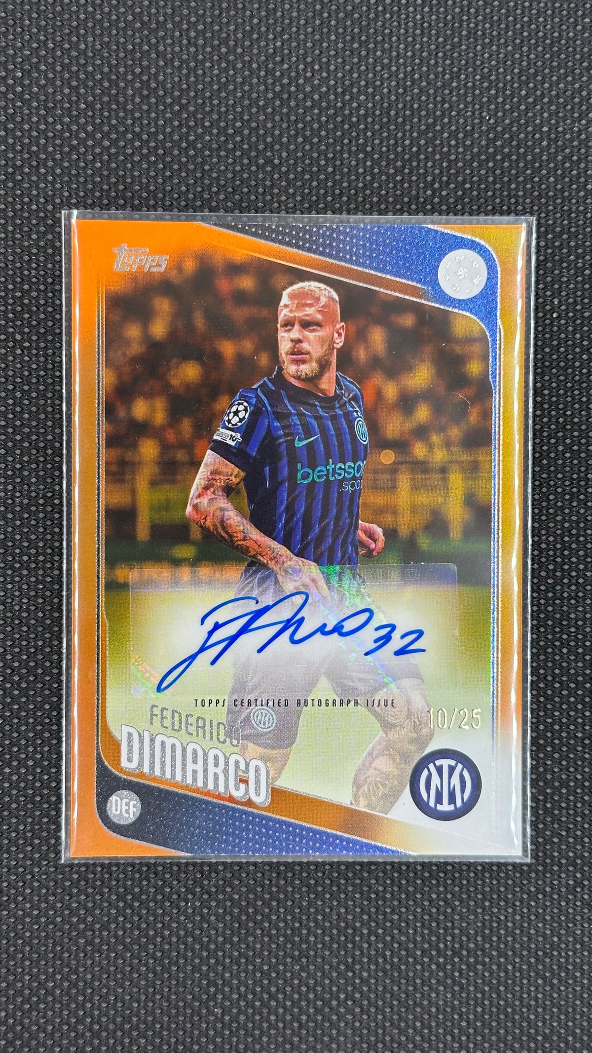 Federico Di Marco auto /25 Topps UCC