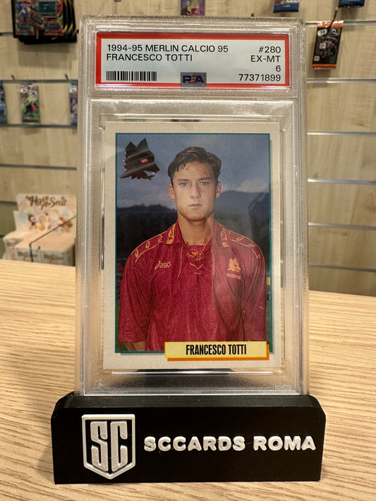 Francesco Totti 1994-95 Merlin Calcio 95 PSA 6 EX-MT