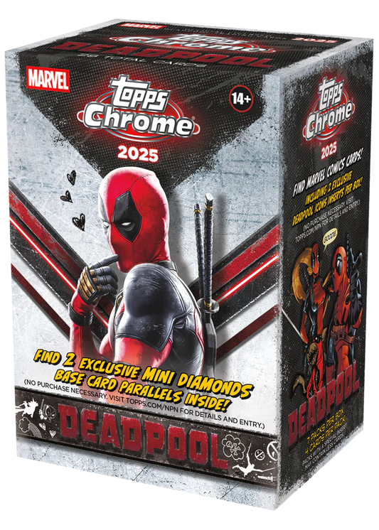 Topps Chrome Deadpool Marvel 2025 Blaster Box