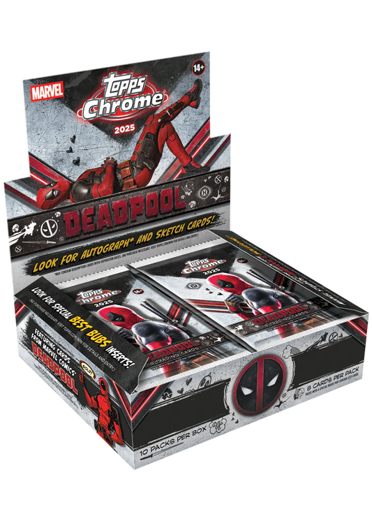 Topps Chrome Deadpool Marvel 2025 Hobby Box
